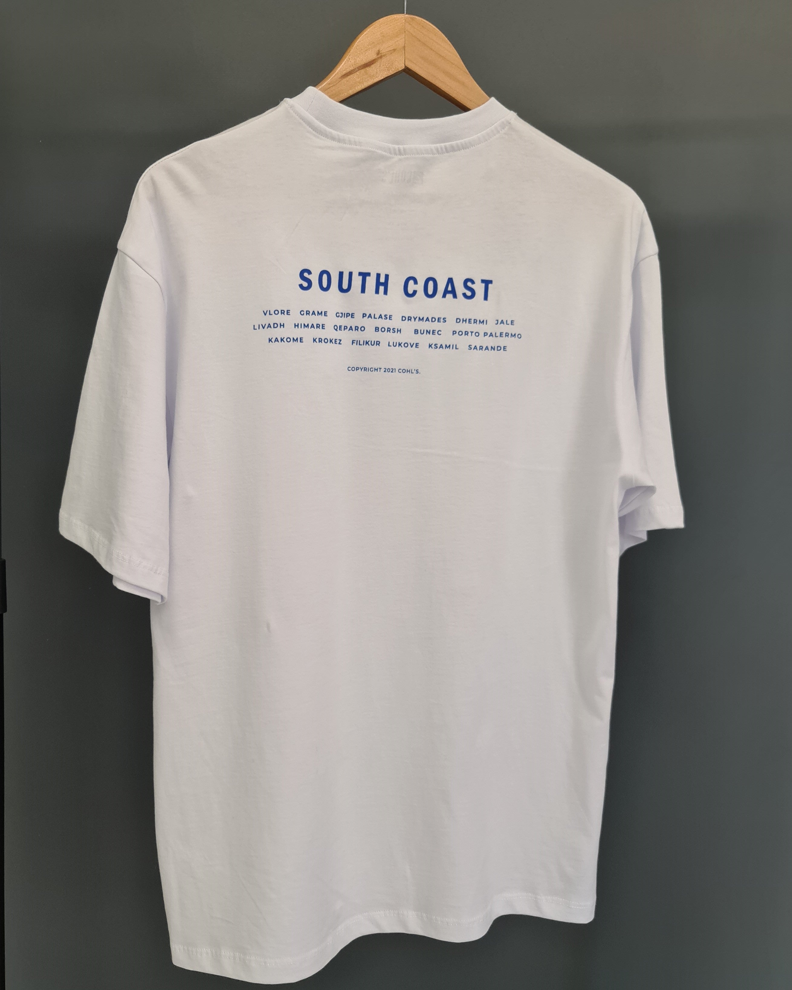 "South Coast" White T-shirt - C241025