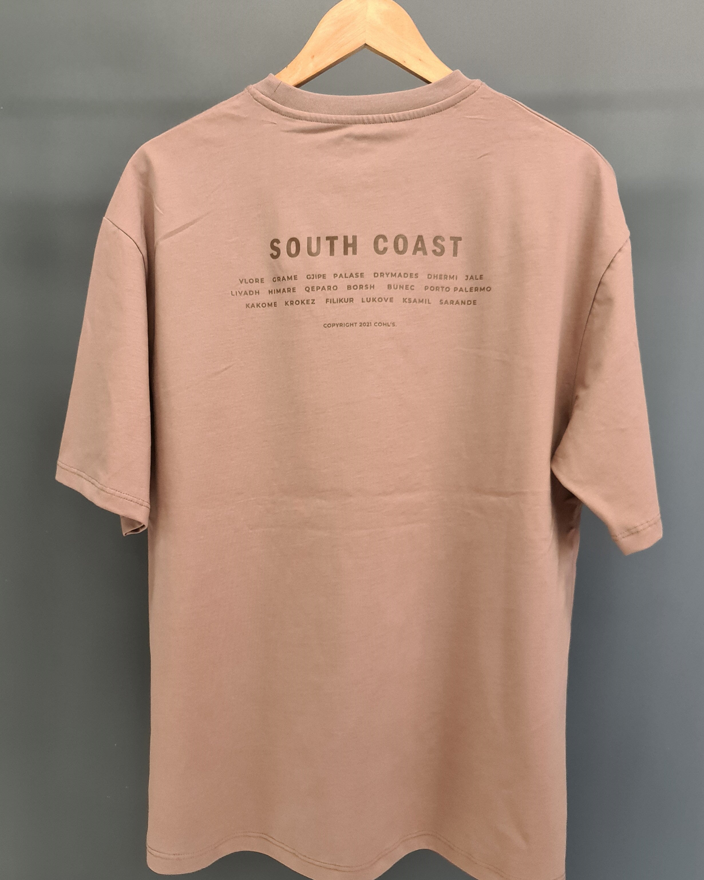 "South Coast" Stone T-shirt - C241025