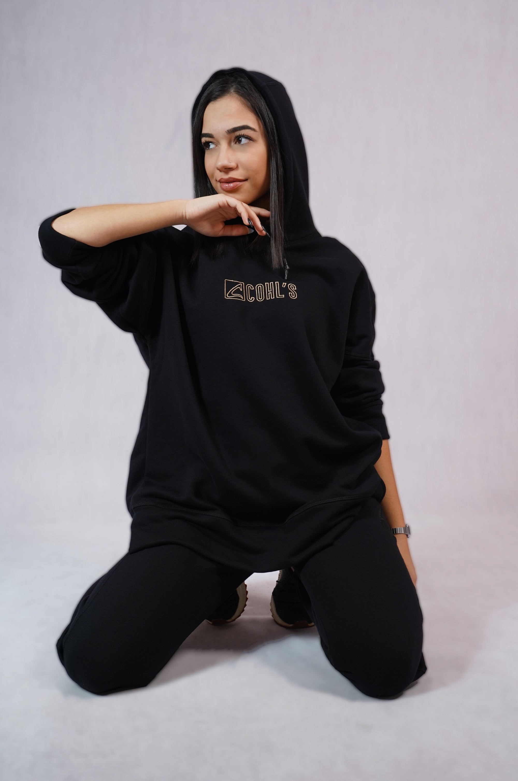 Hoodie BLACK Embroidery - C162003