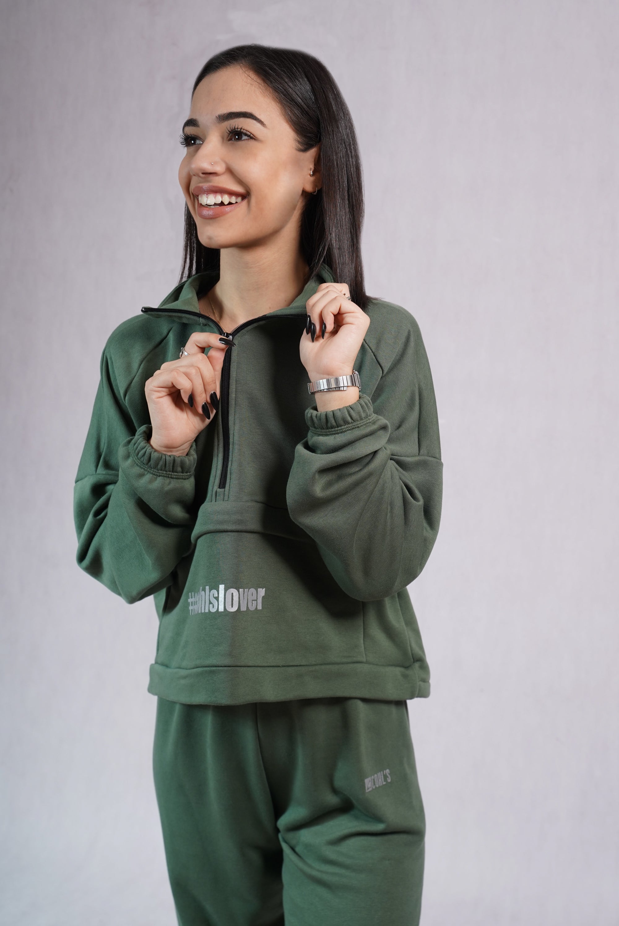 Cargo Sweatshirt in Army