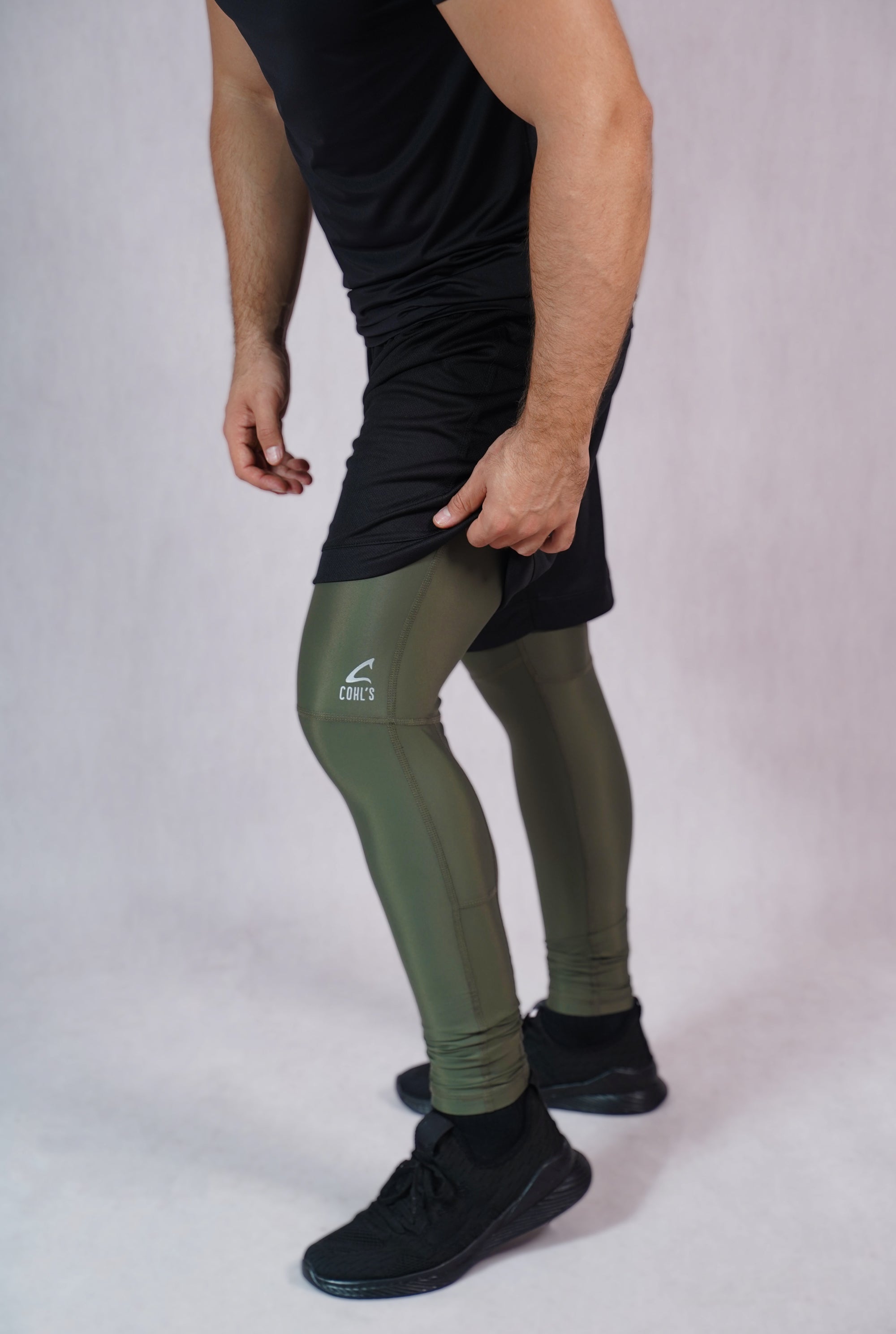 Men Leggings in Army - C222000