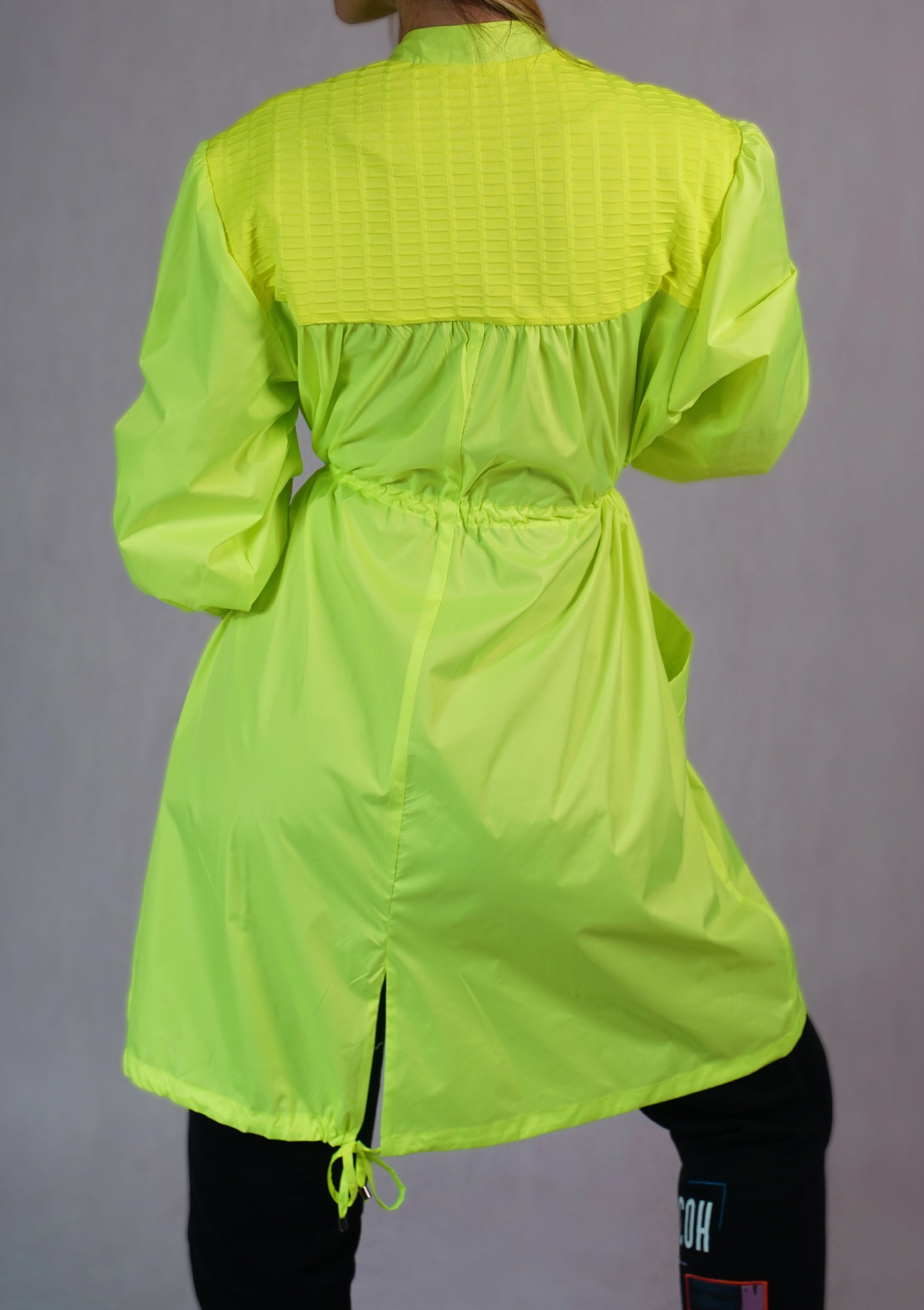 Windbreaker Trench Coat in Neon - C173001