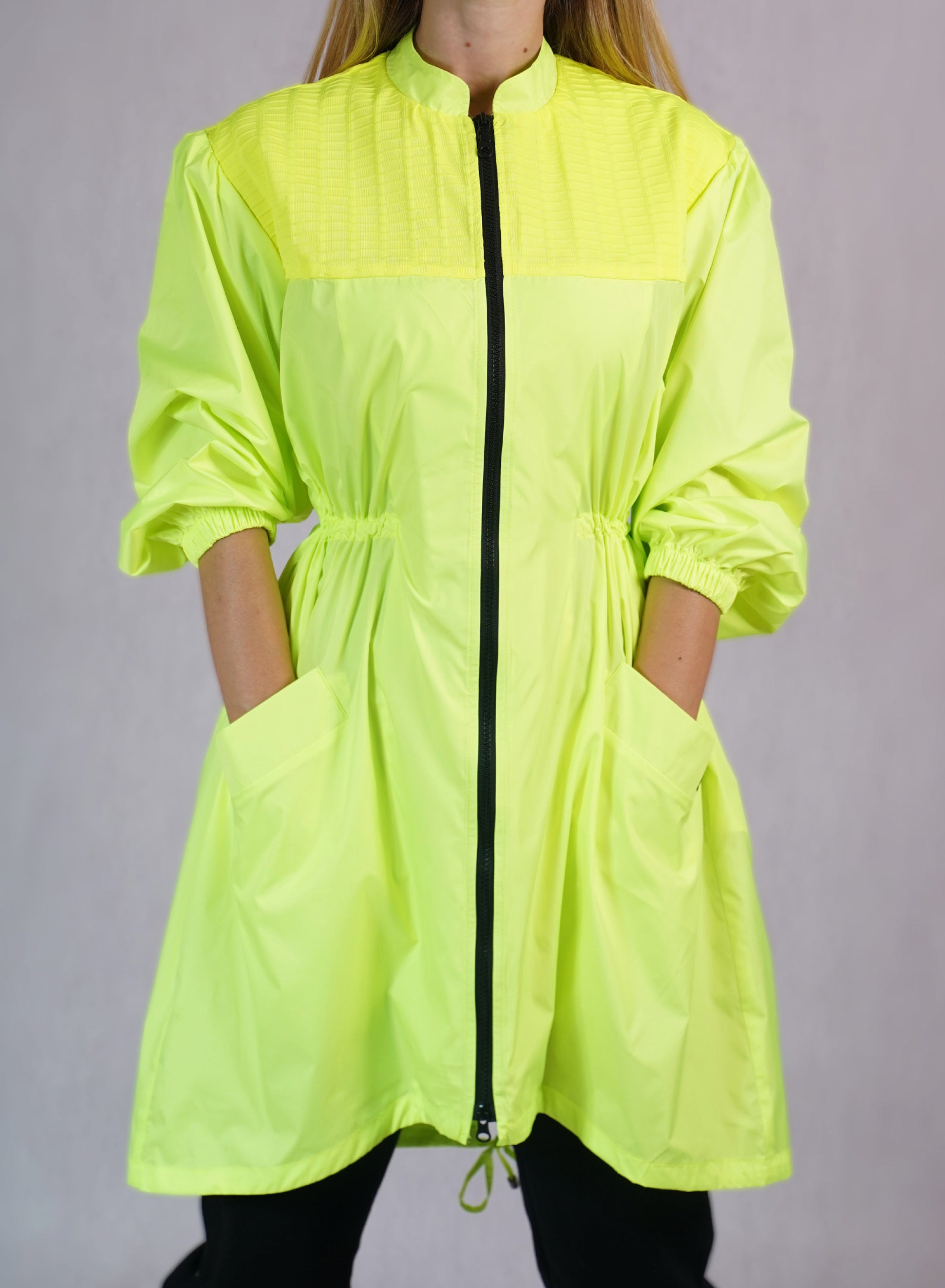 Windbreaker Trench Coat in Neon - C173001