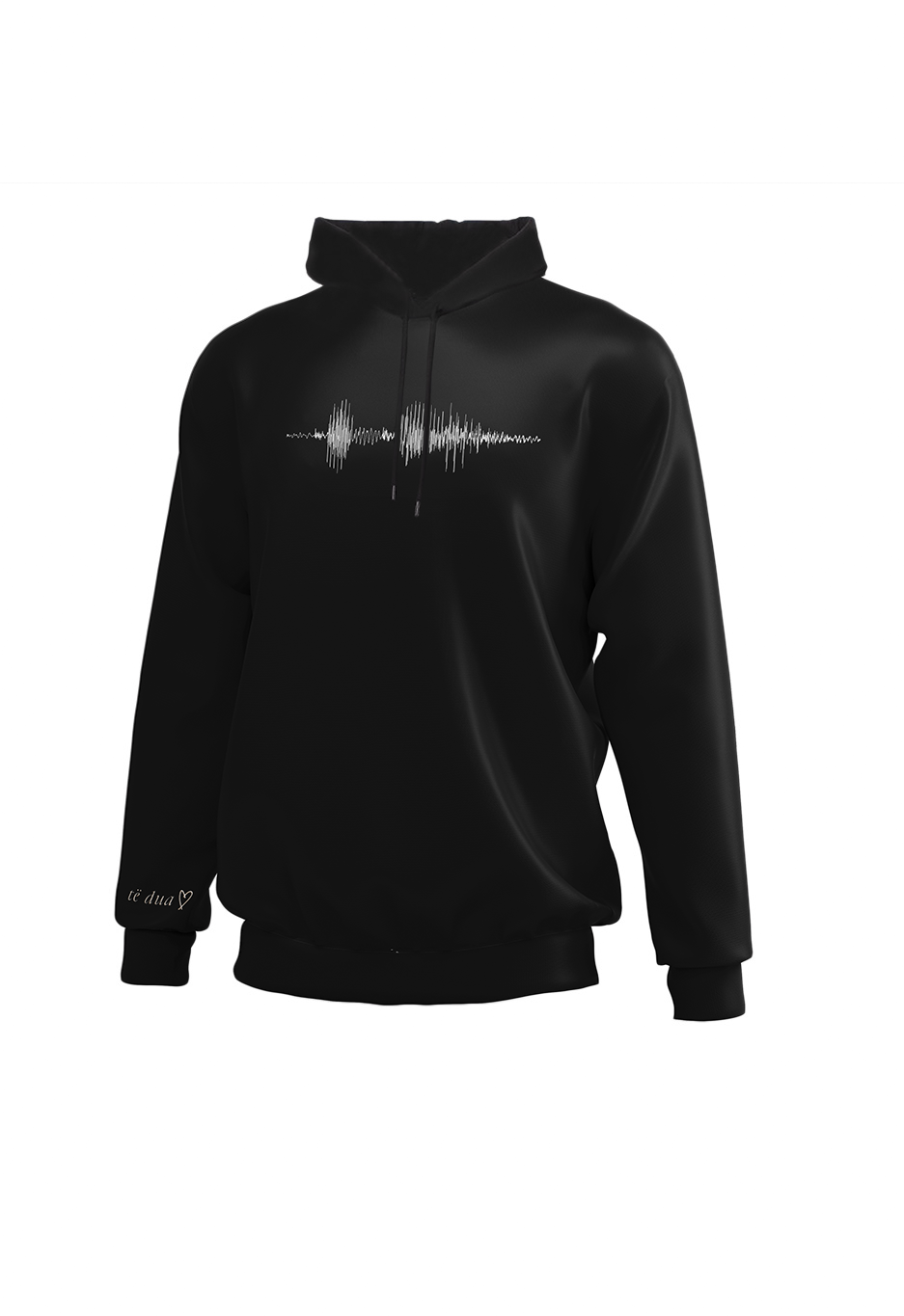 "TE DUA" Frequency Black Hoodie